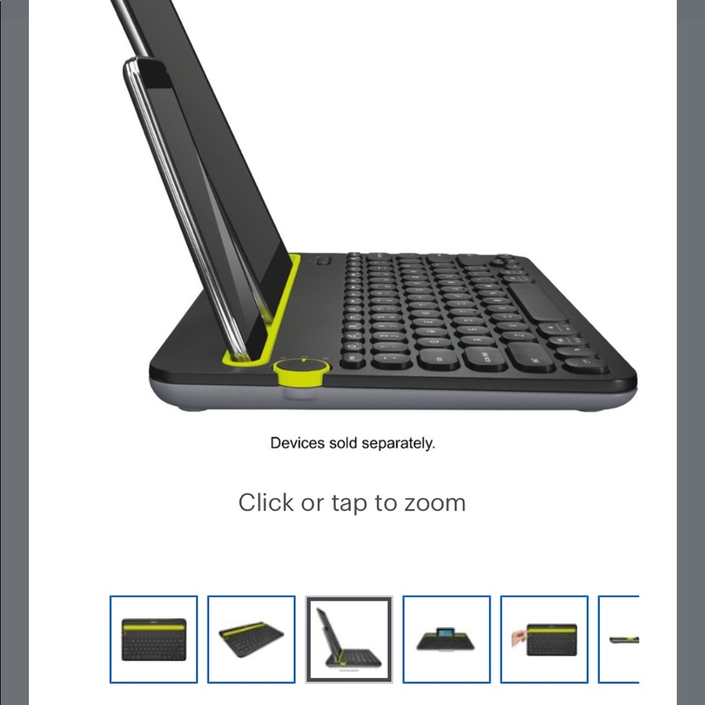 Logitech - K480 Bluetooth Multidevice Keyboard - Picture 3 of 4